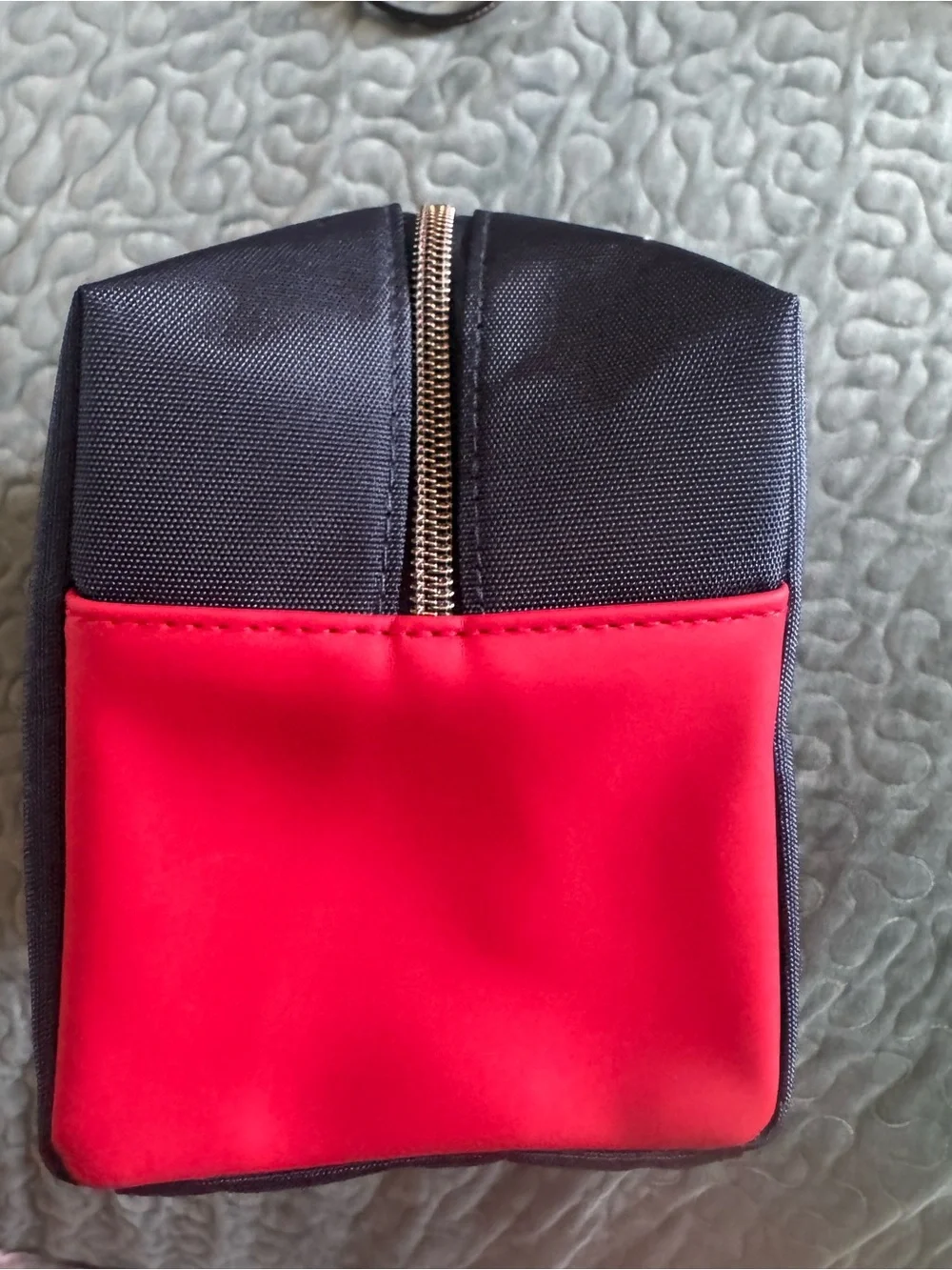Jimmy Choo Navy Cosmetic Pouch with Pink Trim